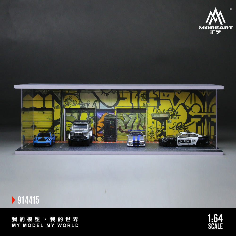 Graffiti de Rue avec Éclairage 1:64 – MoreArt MO914415