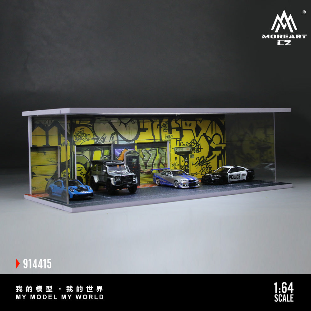 Graffiti de Rue avec Éclairage 1:64 – MoreArt MO914415