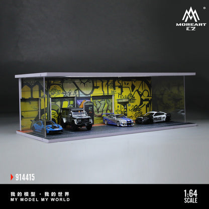 Graffiti de Rue avec Éclairage 1:64 – MoreArt MO914415