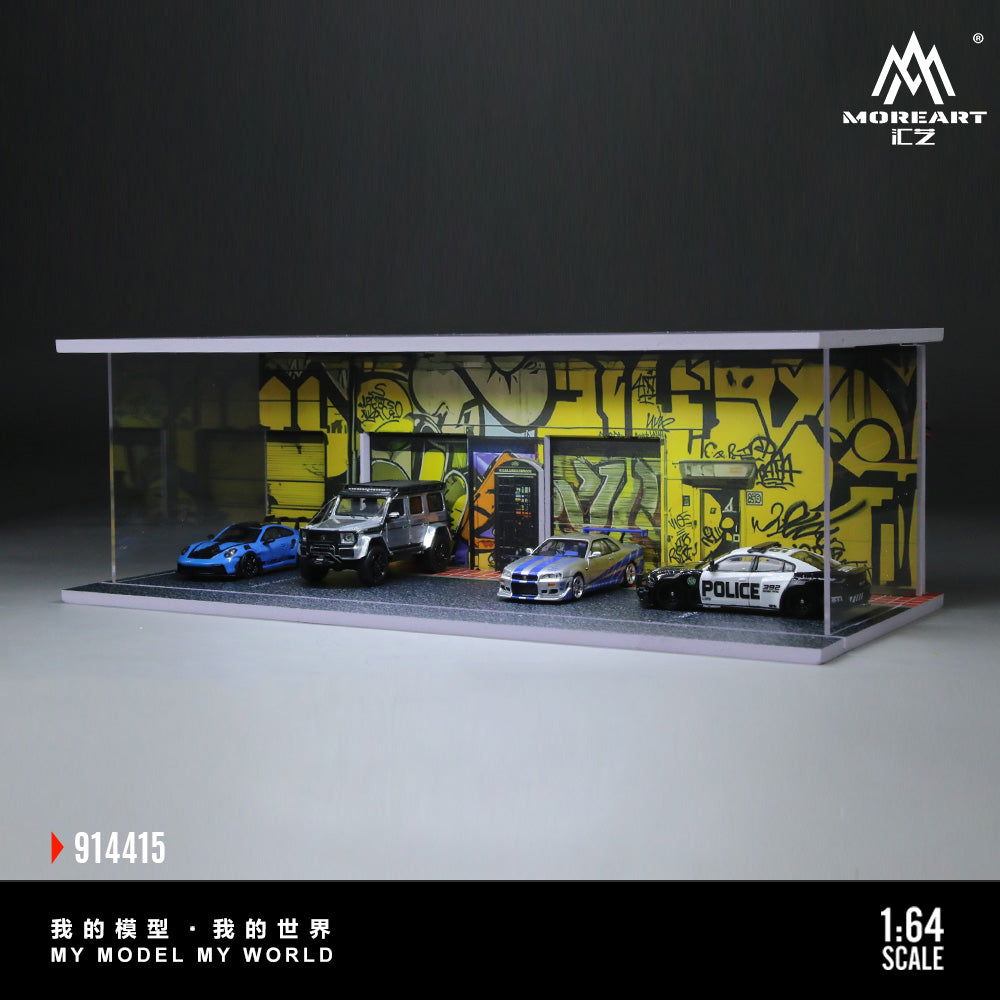 Graffiti de Rue avec Éclairage 1:64 – MoreArt MO914415