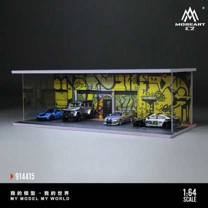 Graffiti de Rue avec Éclairage 1:64 – MoreArt MO914415