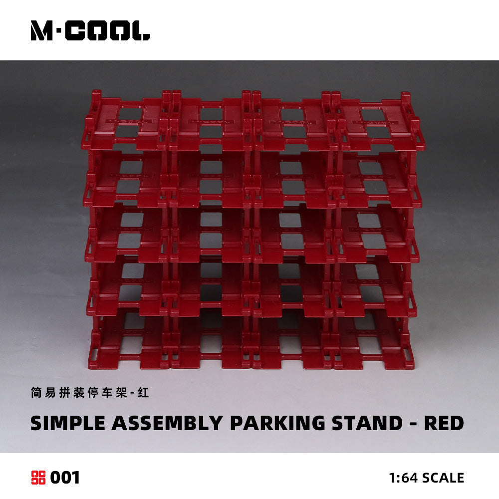 Simple Assembled Parking Rack Red 1:64 – M-COOL MC642001