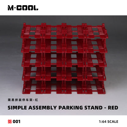 Simple Assembled Parking Rack Red 1:64 – M-COOL MC642001