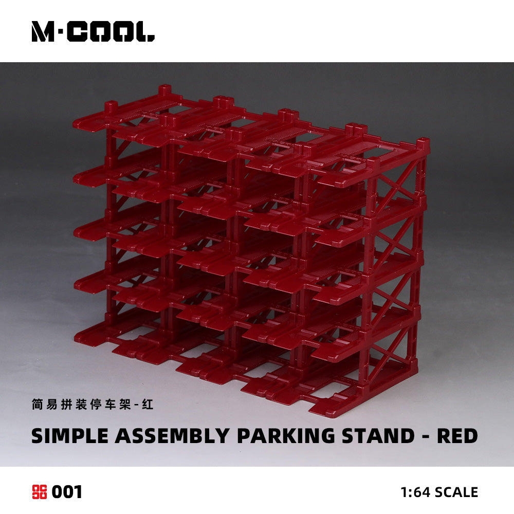 Simple Assembled Parking Rack Red 1:64 – M-COOL MC642001