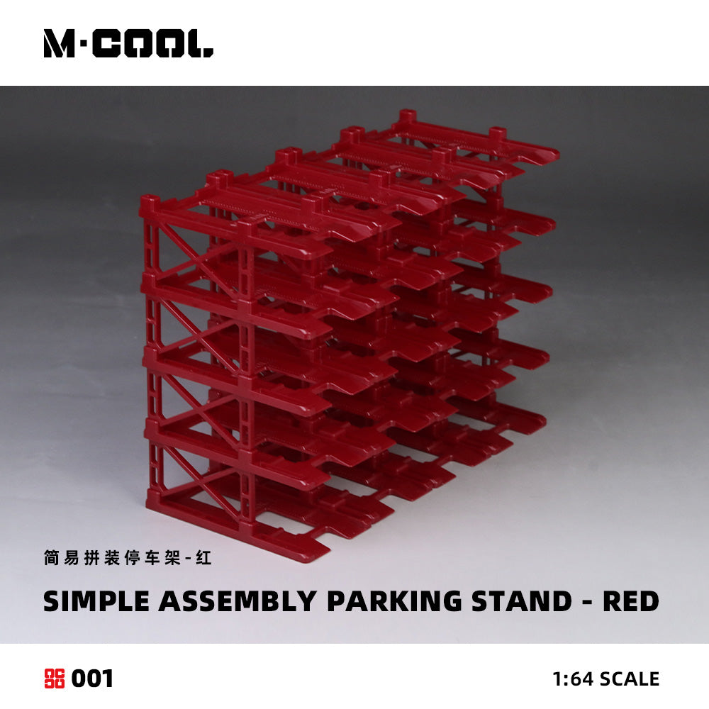 Simple Assembled Parking Rack Red 1:64 – M-COOL MC642001