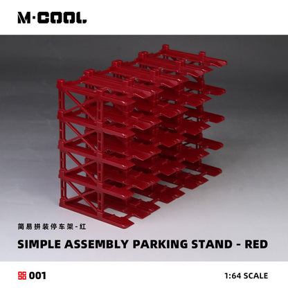 Simple Assembled Parking Rack Red 1:64 – M-COOL MC642001