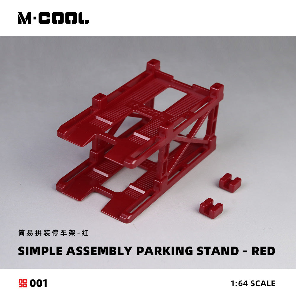 Simple Assembled Parking Rack Red 1:64 – M-COOL MC642001