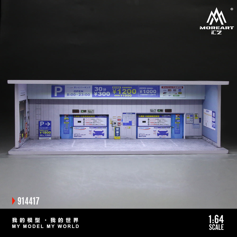 Underground Parking Lot – Lighted Scene 1:64 MoreArt MO914417