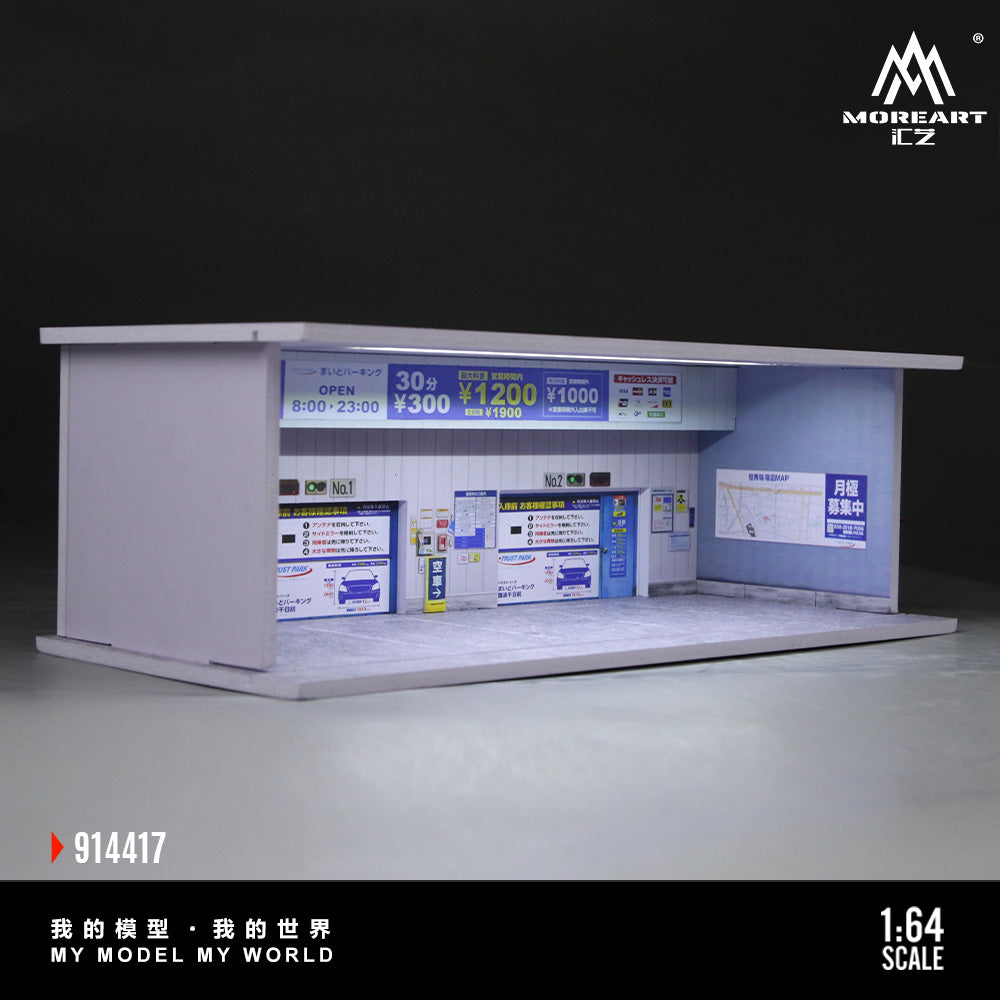 Underground Parking Lot – Lighted Scene 1:64 MoreArt MO914417