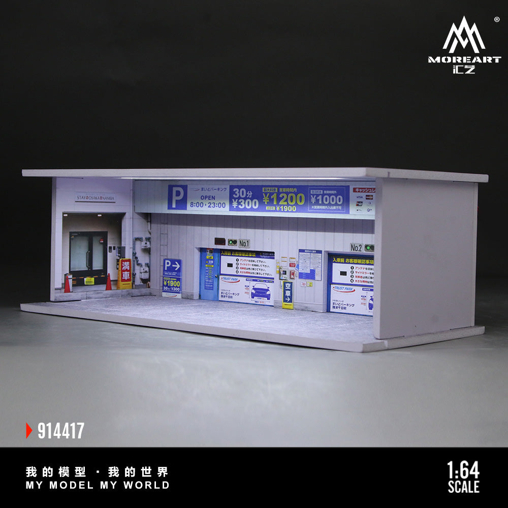 Underground Parking Lot – Lighted Scene 1:64 MoreArt MO914417