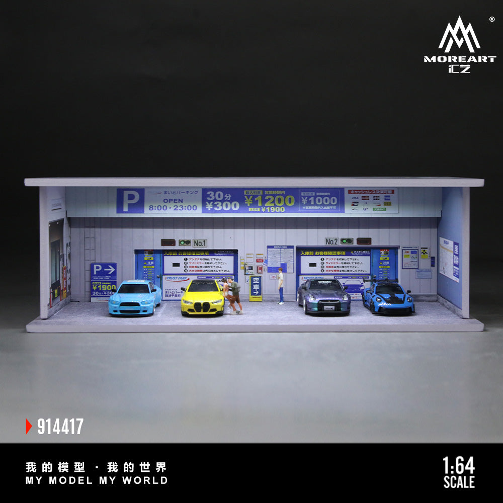 Underground Parking Lot – Lighted Scene 1:64 MoreArt MO914417