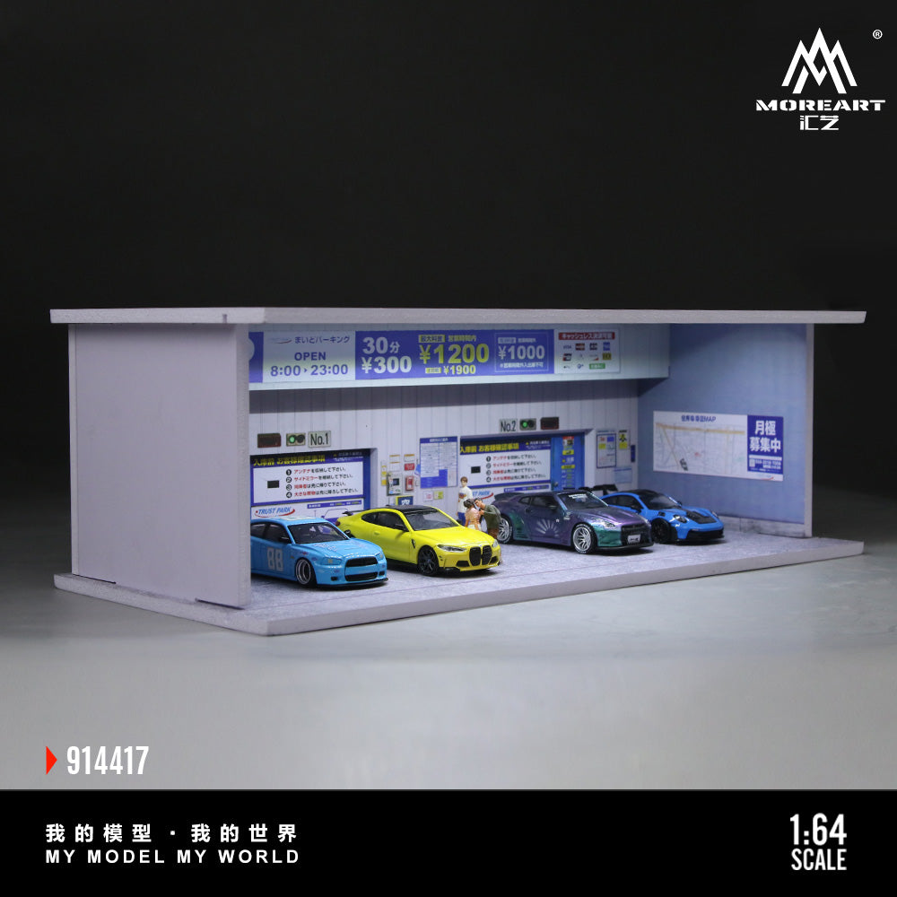 Underground Parking Lot – Lighted Scene 1:64 MoreArt MO914417