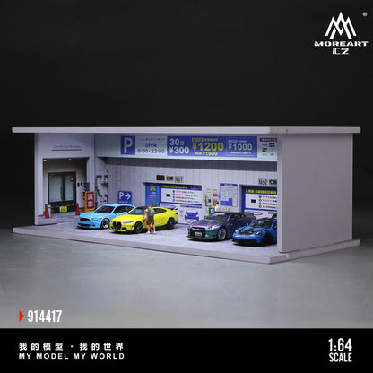 Underground Parking Lot – Lighted Scene 1:64 MoreArt MO914417