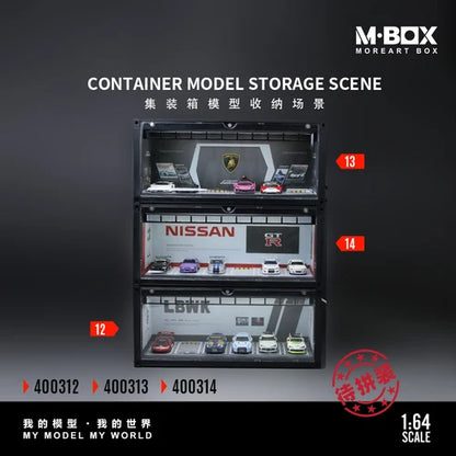 Scène conteneur de rangement LBWK avec éclairage LED 1:64 – MBOX MB400312