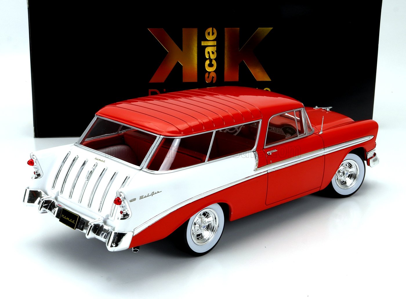 CHEVROLET -1956 BEL AIR NOMAD SW STATION WAGON CUSTOM (RED- WHITE)