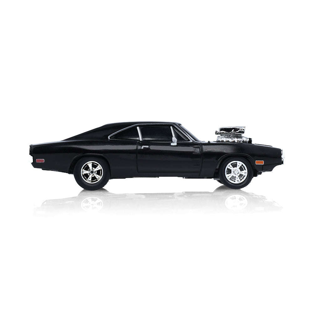 (PRE-ORDER 2027) GreenLight GL Motion 1:64 Dodge Charger 1970 noir de Dom – Fast &amp; Furious – Blister Pack (SANS TÉLÉCOMMANDE) – GLM-INT-712002