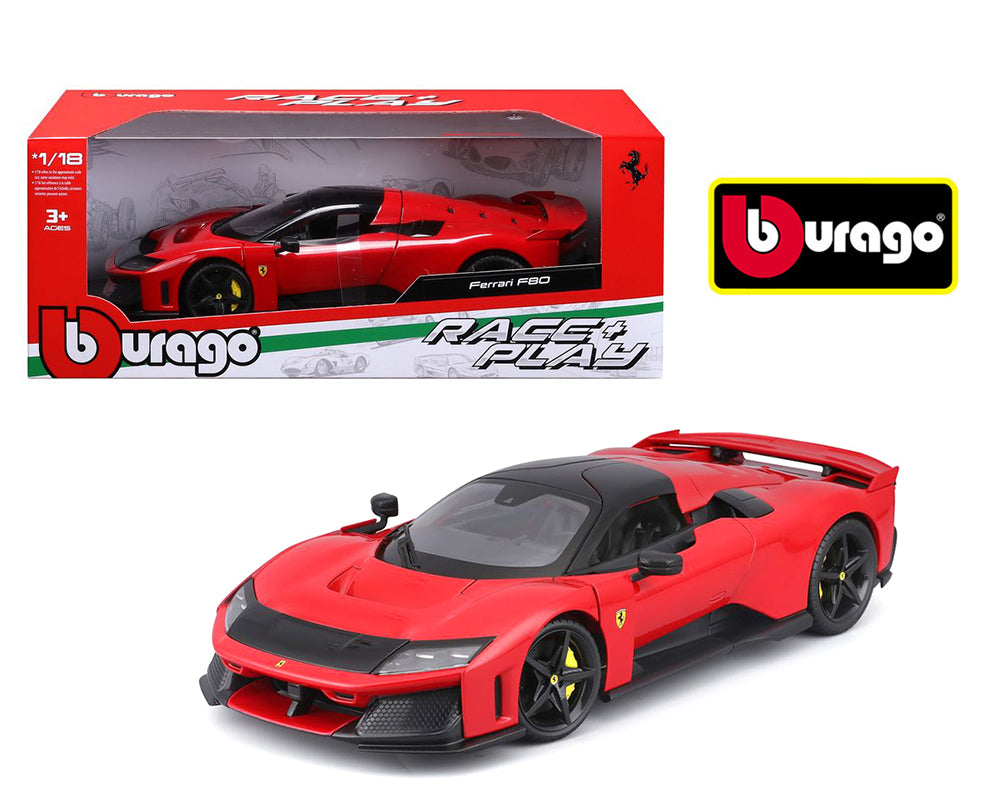 Ferrari F80 Red – Bburago Race &amp; Play 1:18 – 18-16022RD