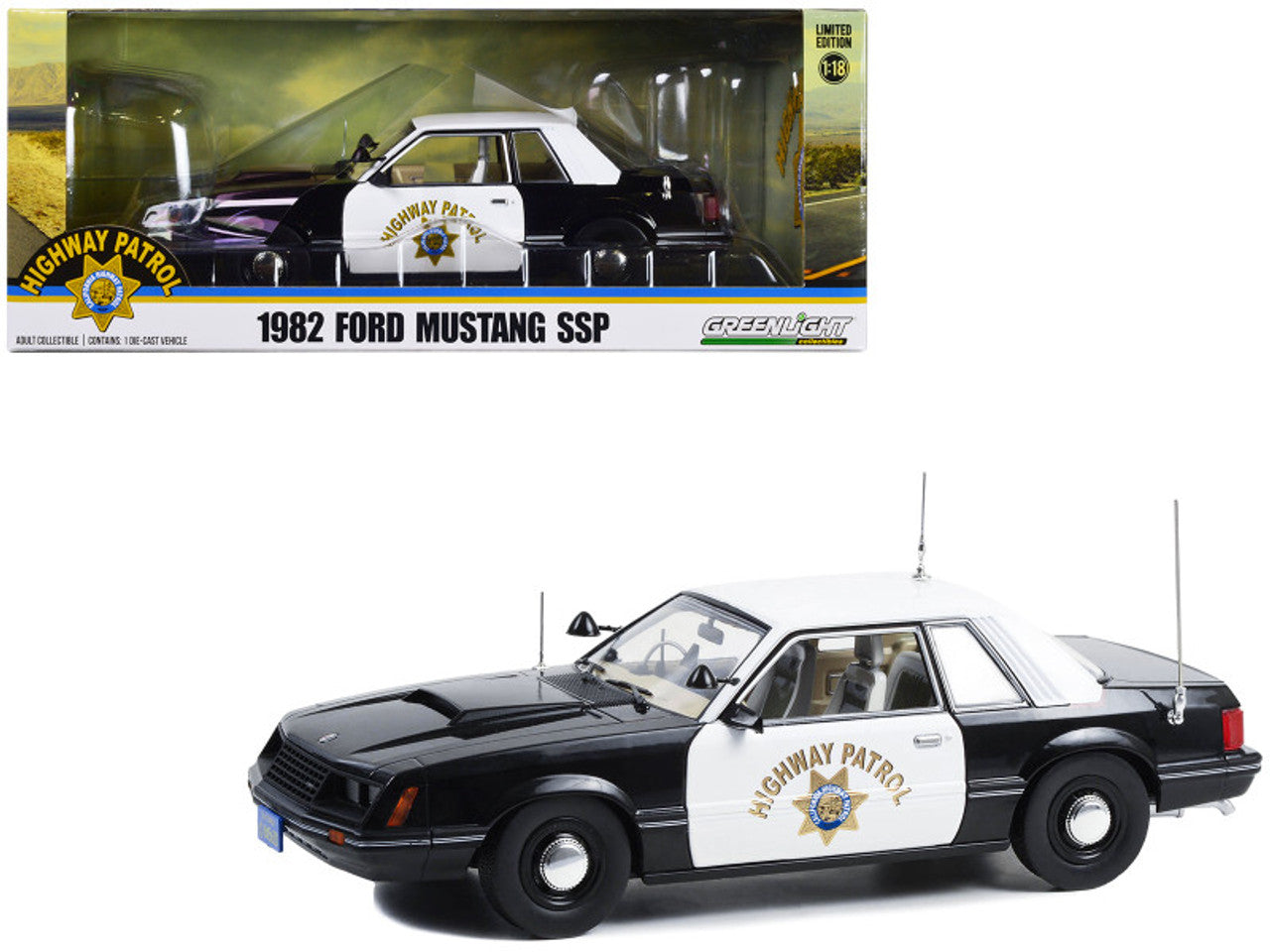 1982 Ford Mustang SSP Police "California Highway Patrol"