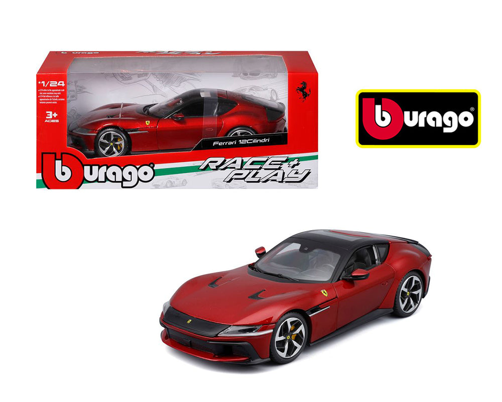 Bburago 1:24 Ferrari 12Cilindri – Rouge – Race and Play – 18-26033RD