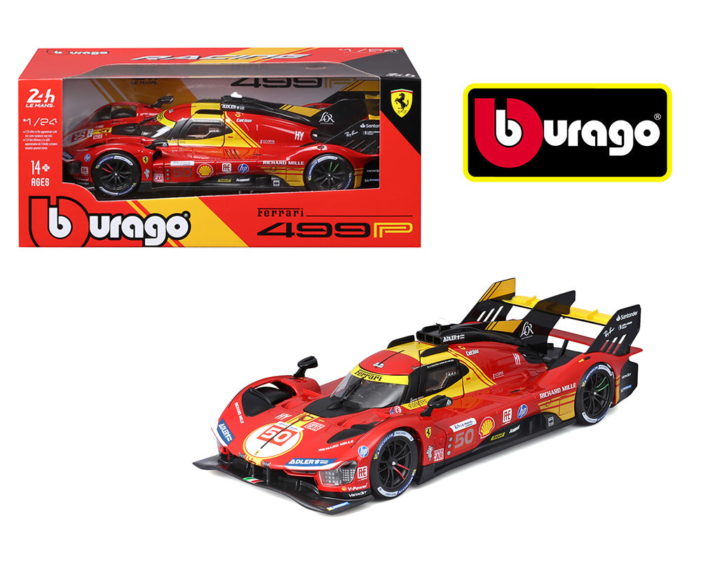 Bburago 1:24 Ferrari 499P 24h Le Mans Champion 2024 – Racing 18-26312
