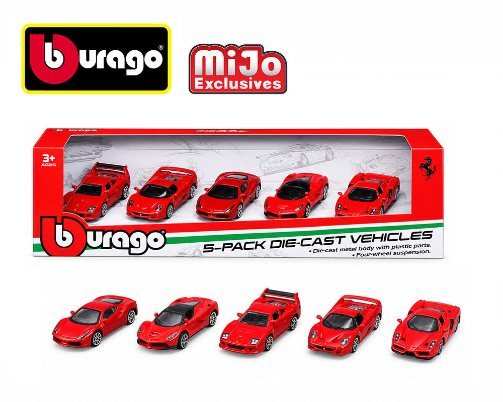 (PRE-ORDER 2027) Bburago 1:64 Ferrari Collection – Coffret de 5 – 18-56125