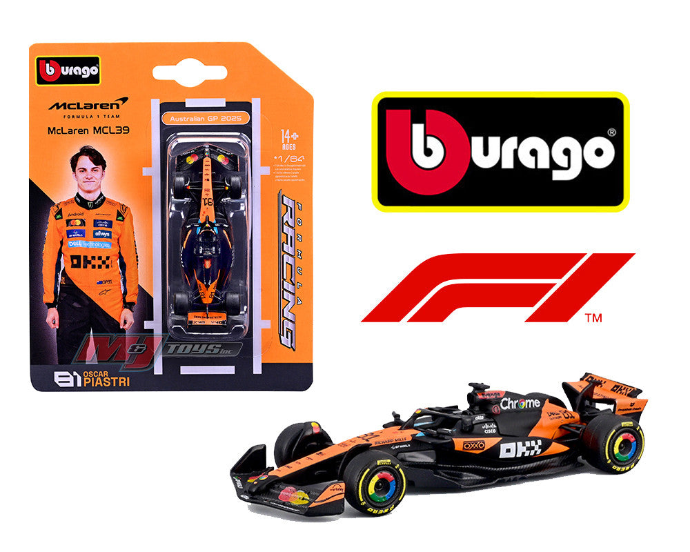 BBurago 1:64- F1 2025 Formula 1 McLaren MCL39 