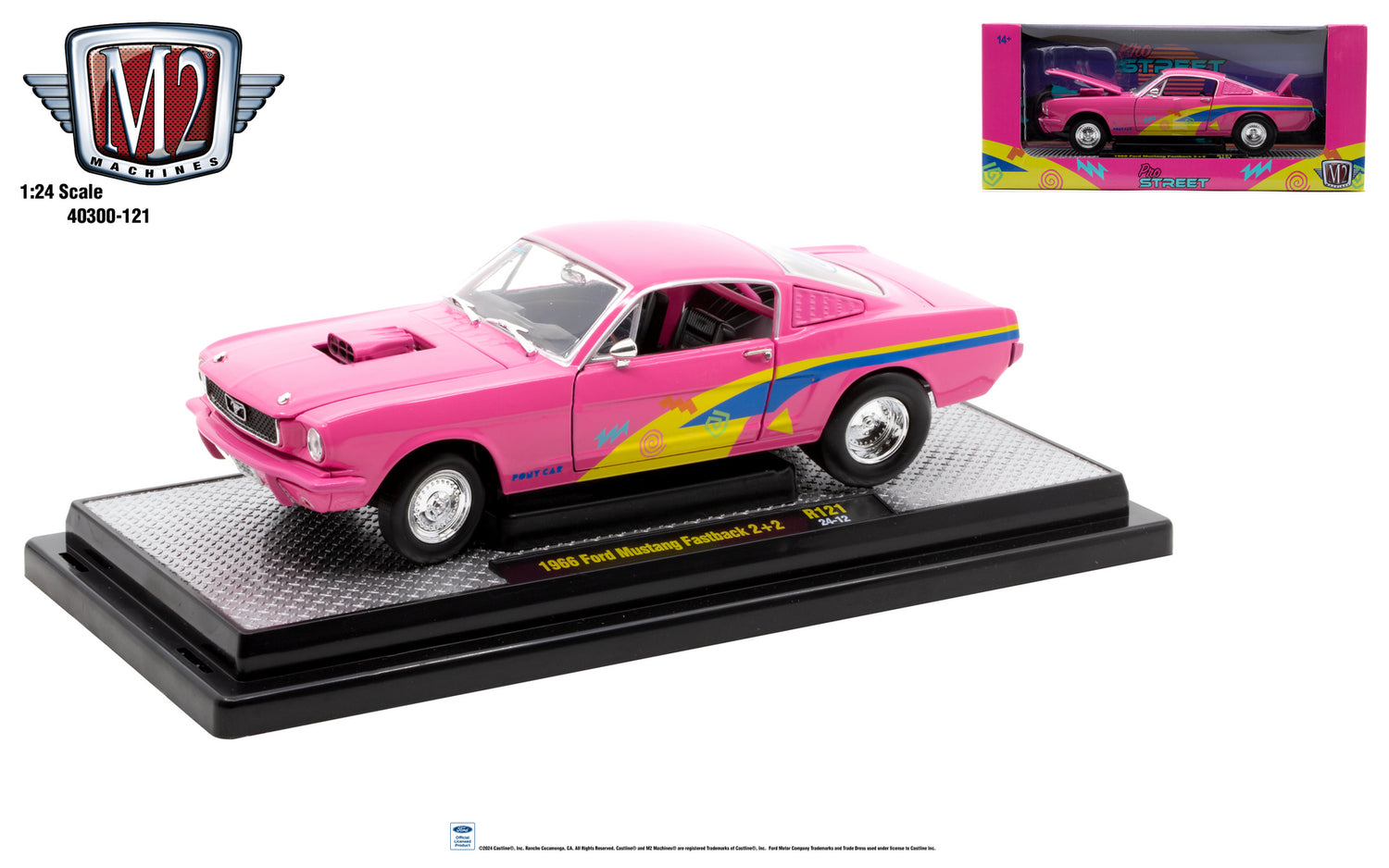 1966 Ford Mustang Fastback 2+2  (M2 Release 121-1:24)