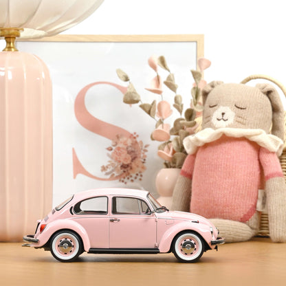 Norev 1:18 Volkswagen Beetle 1303 1973 Pastel Pink New Baby Gift 188677