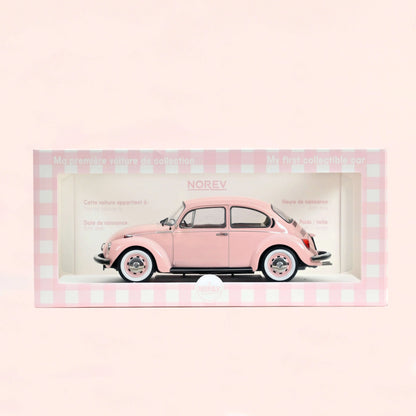 Norev 1:18 Volkswagen Beetle 1303 1973 Pastel Pink New Baby Gift 188677