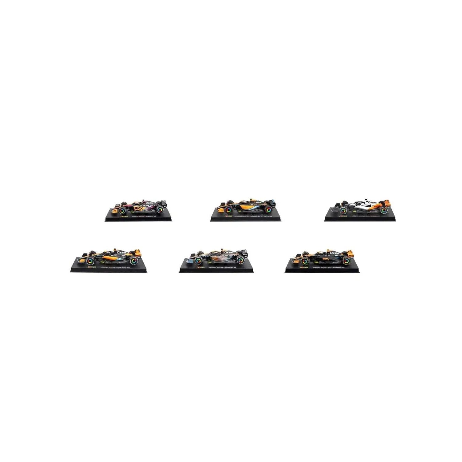 Bburago McLaren Racing Formula 1 - 6 Cars Exclusive Set - 2023