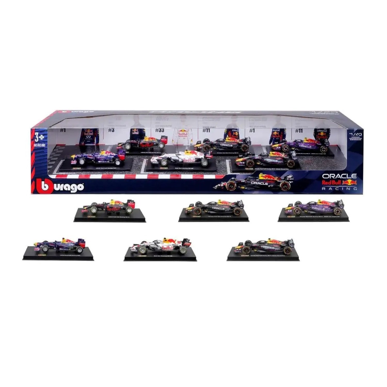 Bburago: Oracle Red Bull Racing Formula 1 - 6 Cars Set Exclusive - 2023 (1:43)