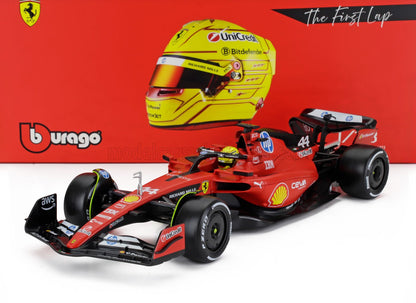 FERRARI - F1 SF-23 TEAM SCUDERIA FERRARI HP N 44 FIORANO 2025 LEWIS HAMILTON -WITH SHOWCASE - RED BLACK