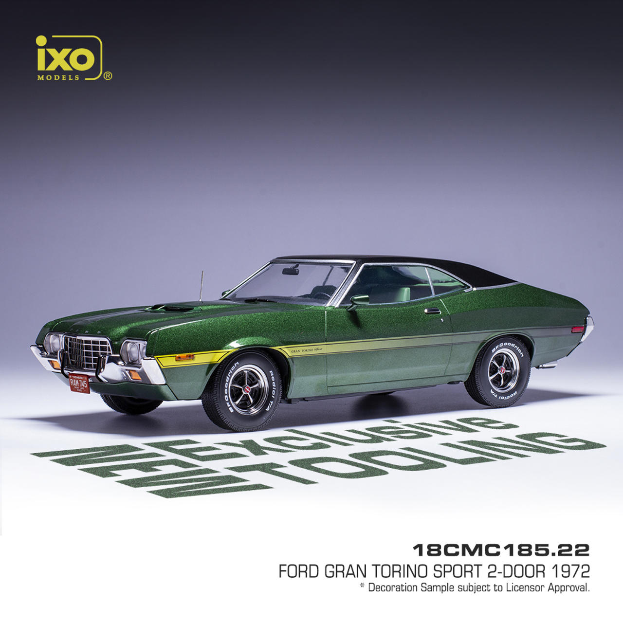 1972 Ford Gran Torino Sport - Dark Green Metallic (1:18)