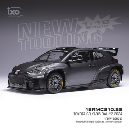 TOYOTA GR YARIS Rally2 2024 Grey (rally specs) (1:18)
