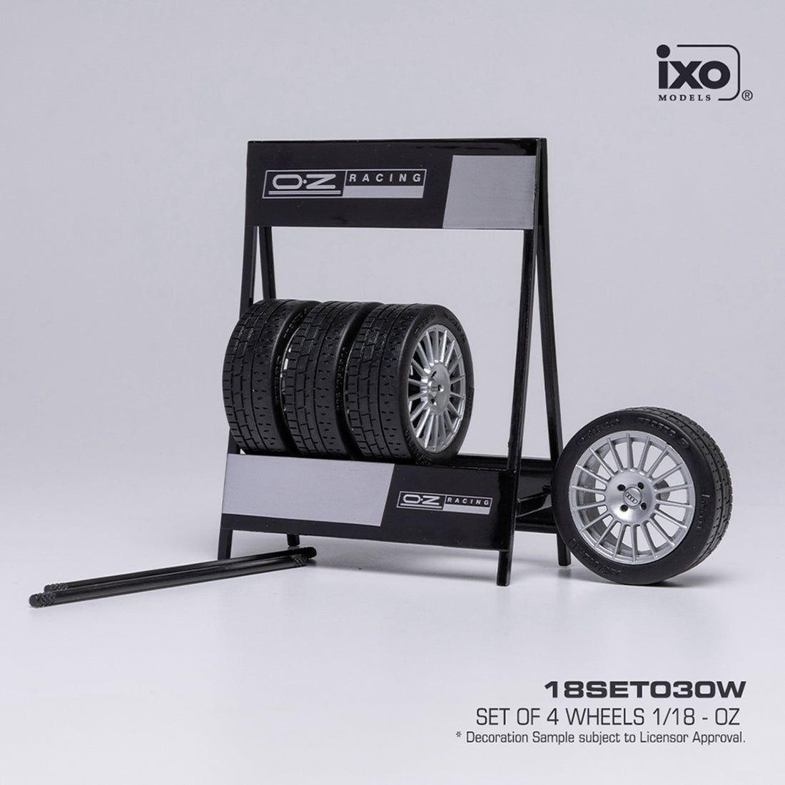 Set of 4 Wheels - OZ with stand (1:18)