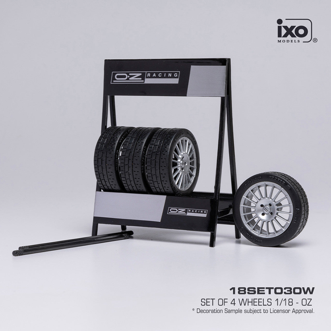 Set of 4 Wheels - OZ with stand (1:18)