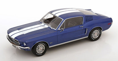1968 MUSTANG GT FASTBACK COUPE 1968-(Blue-White)
