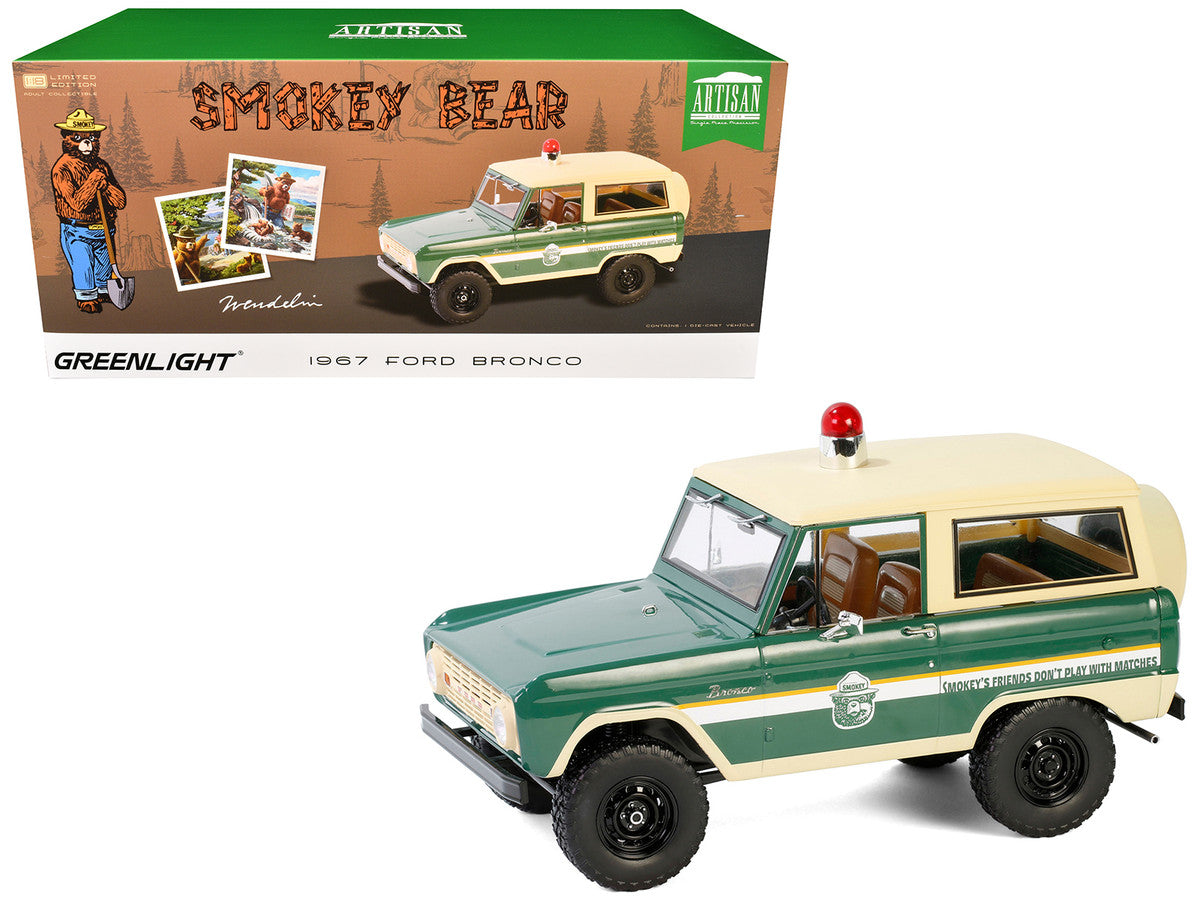 1967 Ford Bronco "Smokey Bear Forest Ranger" Green GL19143