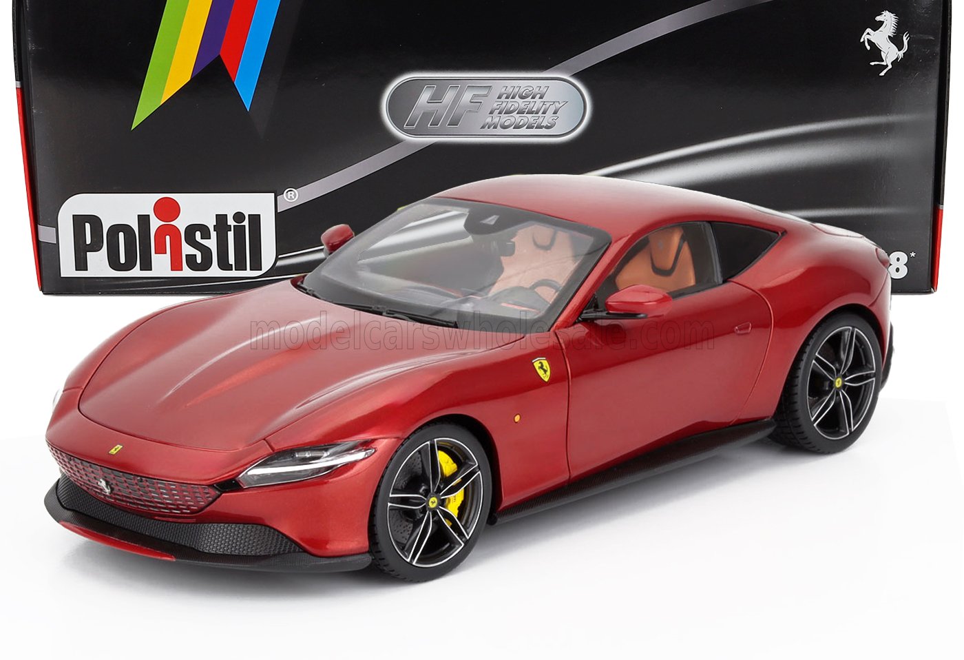 Polistil 1:18-FERRARI - ROMA 2019- MAGNA RED