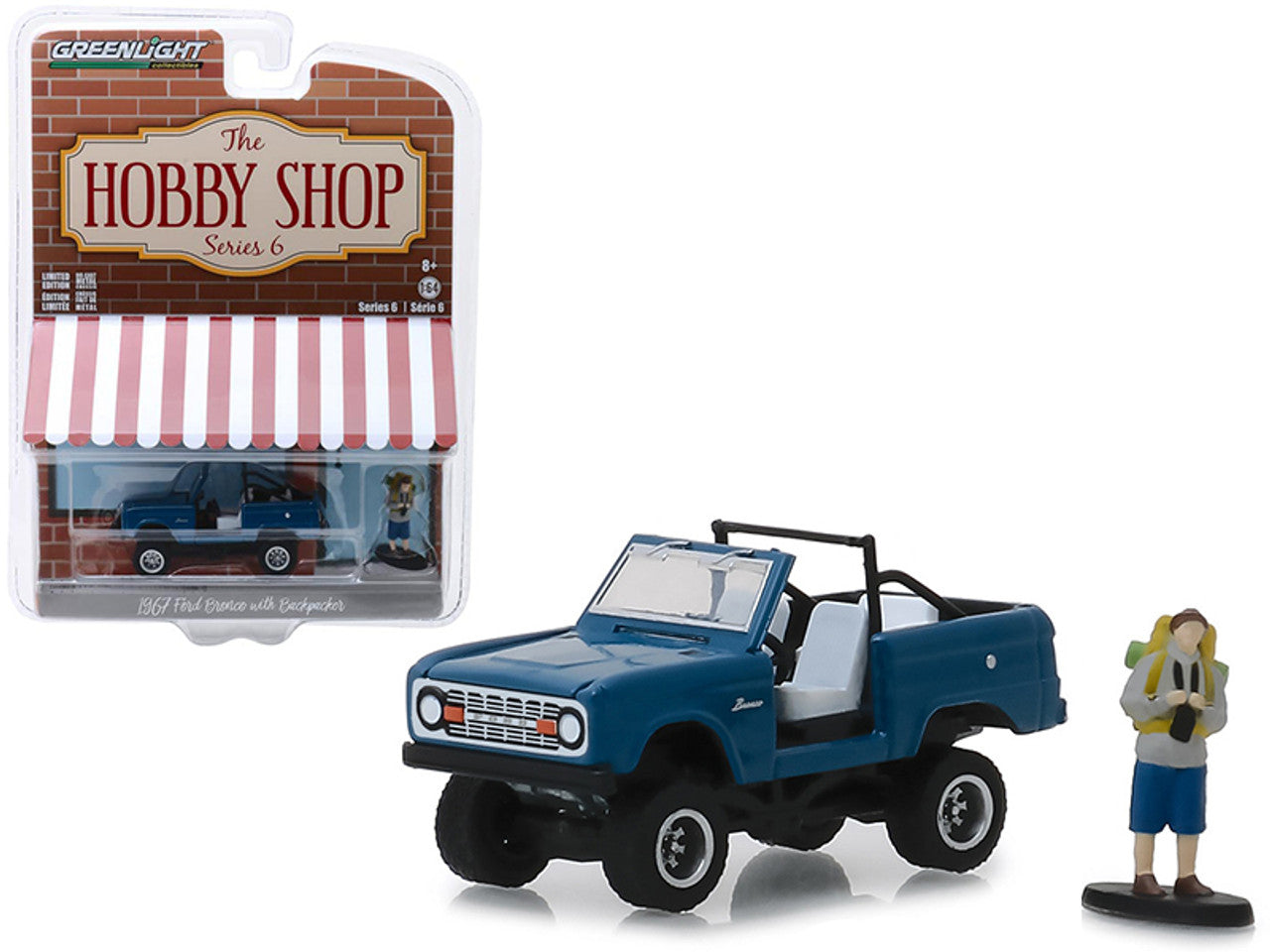 1967 Ford Bronco (Doors Removed) with Backpacker, Firestone, The Hobby Shop Series 6