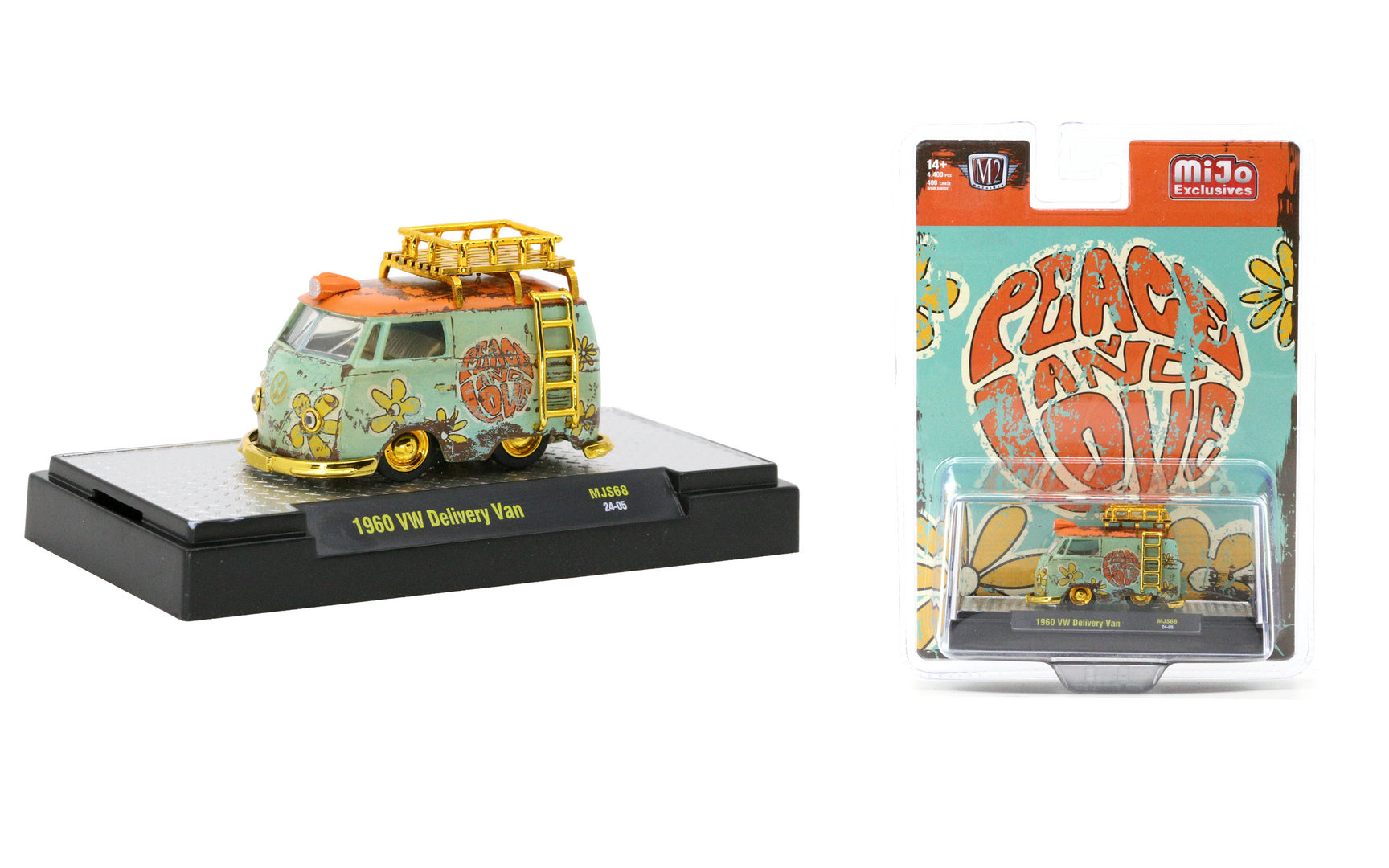 Chase Cars-1960 Volkswagen Delivery Peace &amp; Love (Weathered)