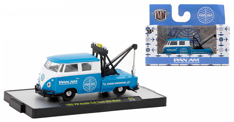 Panam-1960 Volkswagen Double Cab Truck USA Model (M2 Machines, Auto-Thentics Release 32500-86)