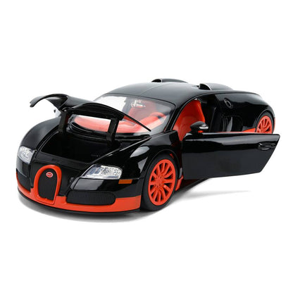 Jada 1:24 2011 Bugatti Veyron – Black/Orange – Hyper-Spec – JD37642
