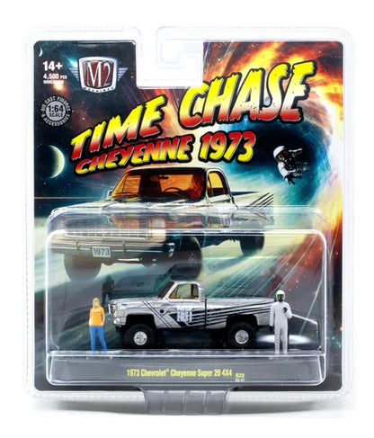 1973 Chevrolet Cheyenne Super 20 4X4 avec figurines – M2 Machines 1:64 Diorama Release 20 – 67500-20-C