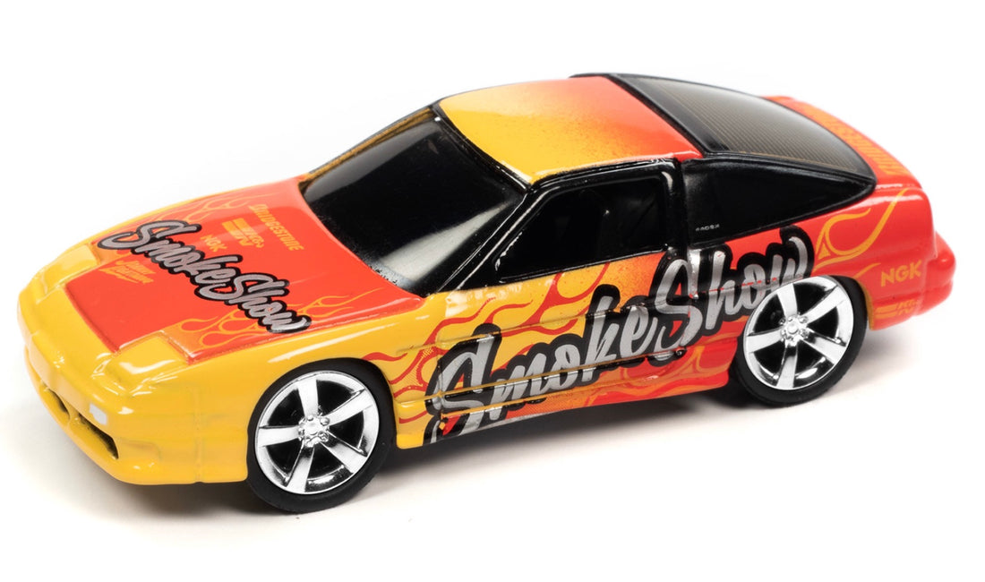 1990 Nissan 240SX rouge et jaune avec graphiques Smoke Show - Import Heat/Drift - JLSF024-2B-5