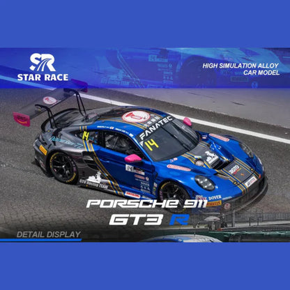 Porsche 911 GT3 R No.14 GT6 Racing Blue/Black 1:64 – Star Race SR64038