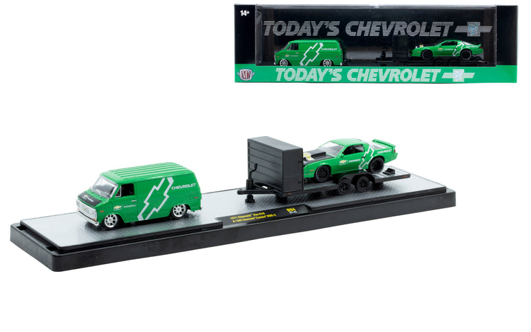 Sprite 1971 Chevrolet Van G10 &amp; 1985 Chevrolet Camaro IROC-Z (36000-94C) (M2 Machines Auto-Haulers Release 94)