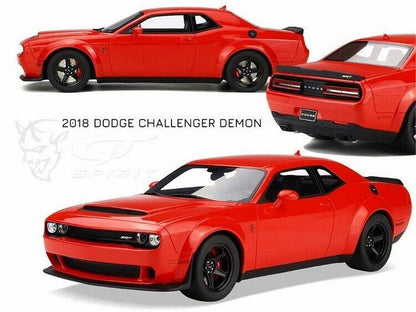 GT Spirit 1/18 2018 Dodge Challenger Demon Hard Top Red GT213