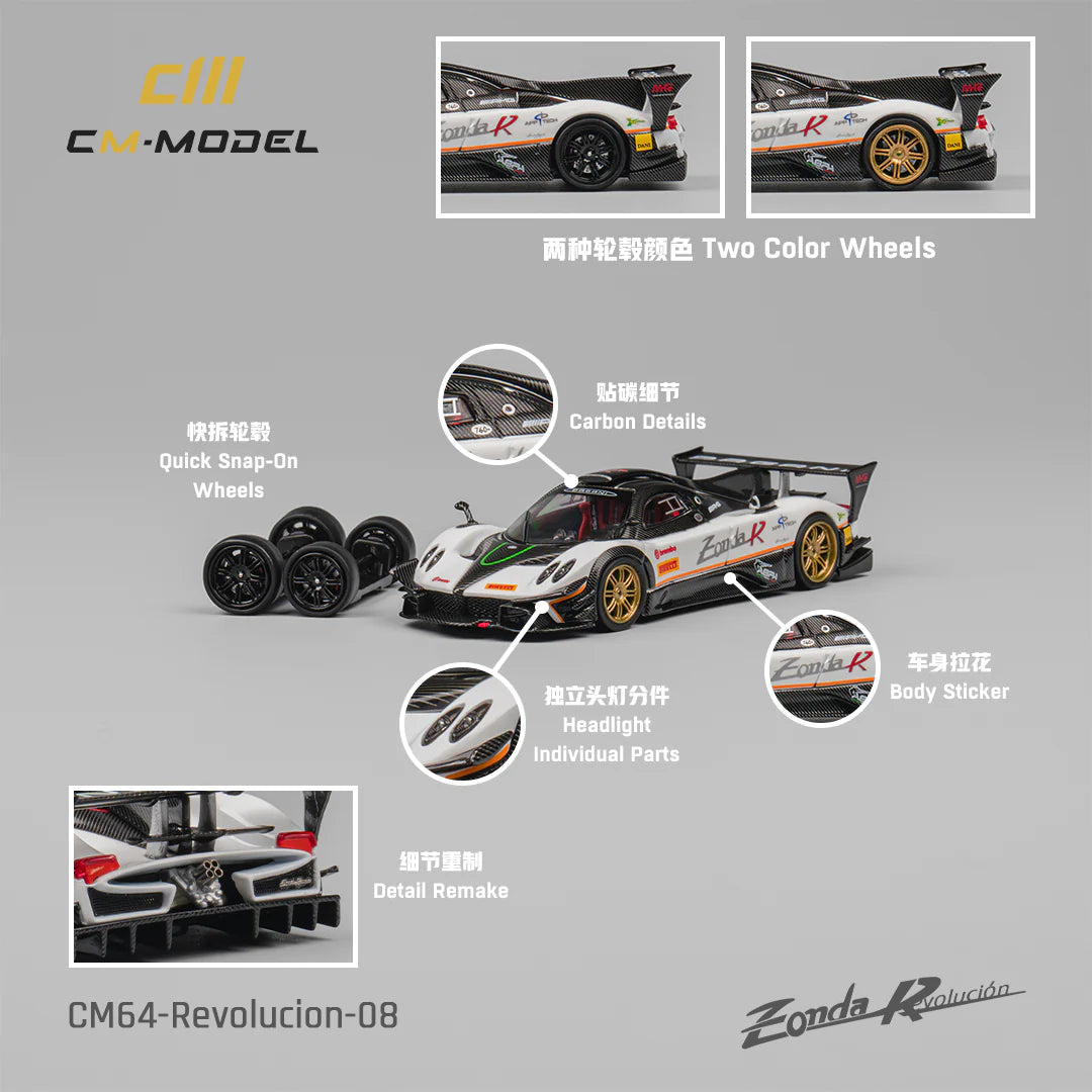 CM MODEL-Pagani Zonda Rev (White) CM64-Revolucion-08
