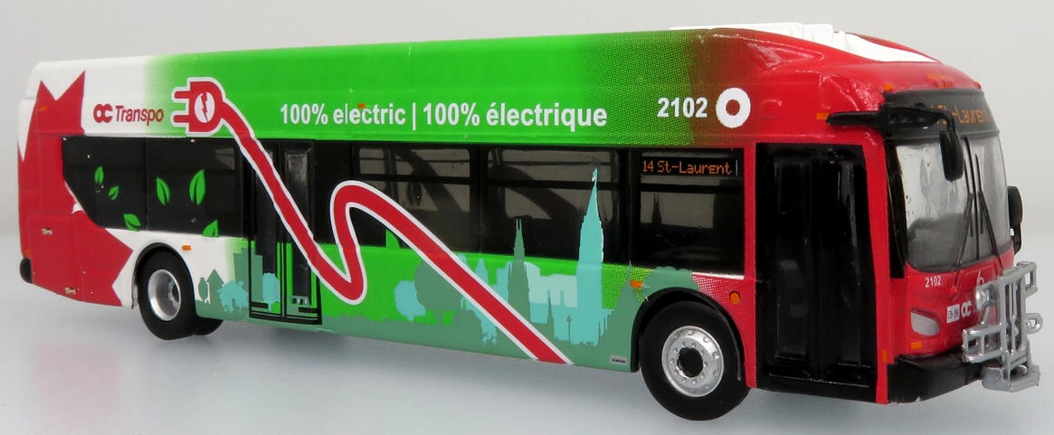 NFI Xcelsior Charge NG Transit Bus: Ottawa OC Transpo-Destination 14 St-Laurent